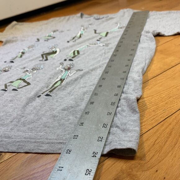 Rick and Morty AdultSwim Cotton/poly blend Gray T shirt size M - Picture 7 of 8